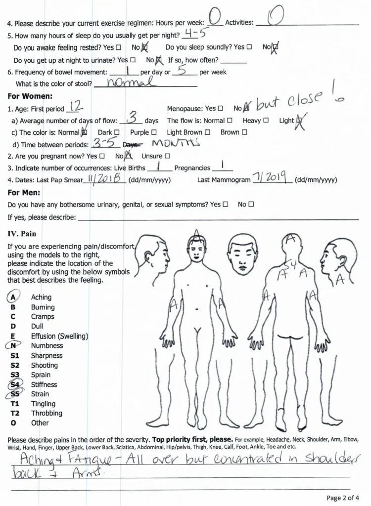 Registration Form of Patient