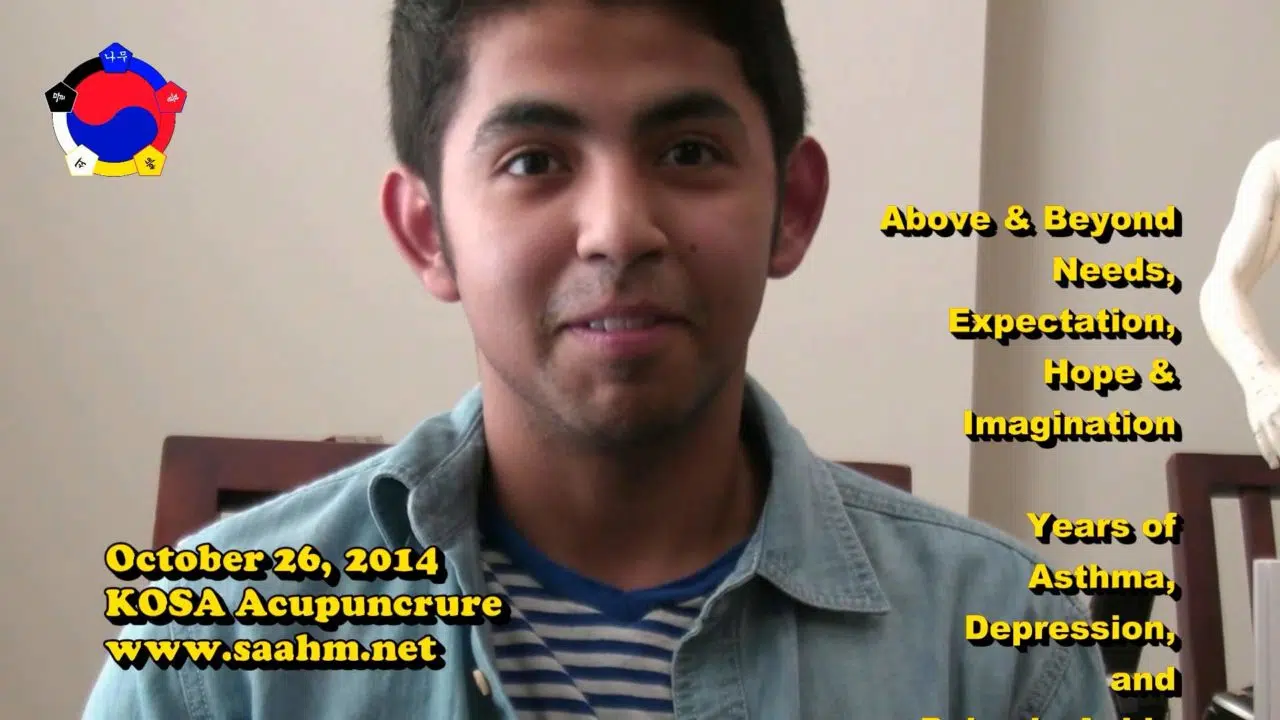Asthma and Pains Gone in 5 minutes by KOSA Acupuncture - Video Testimonial