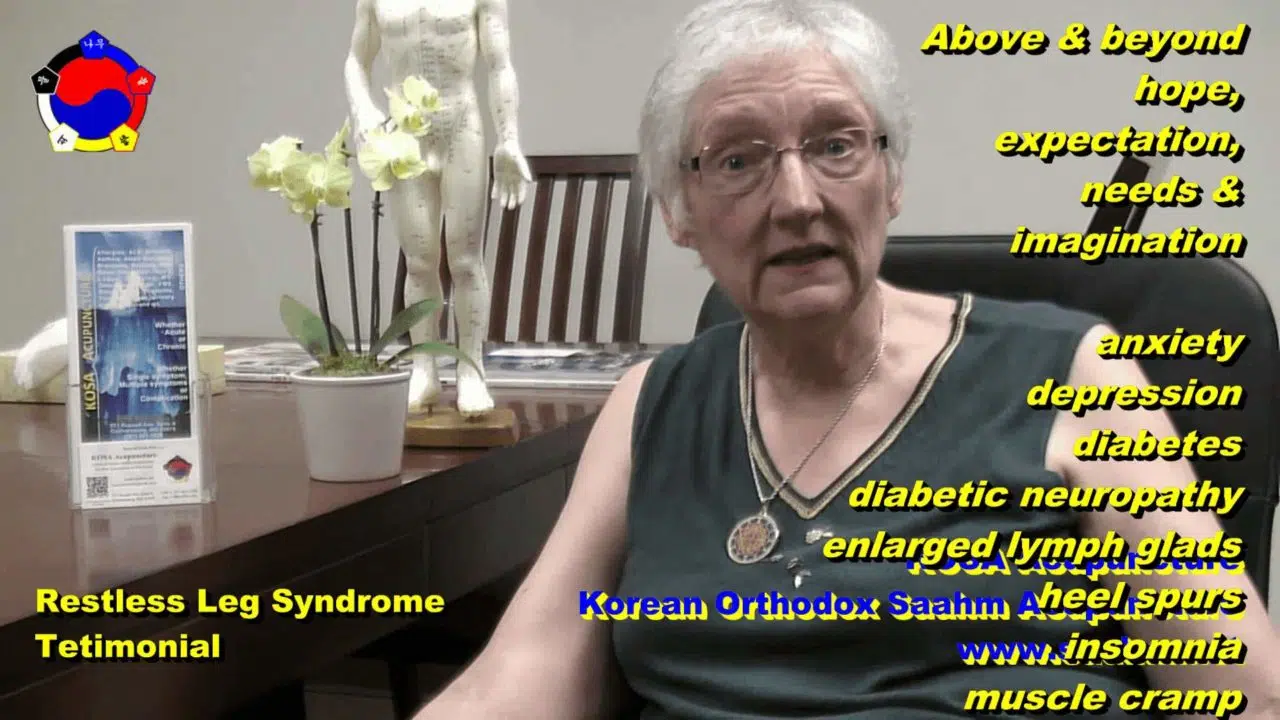 KOSA Acupuncture for Restless Leg Syndrome(RLS) - Unparalleled Effects