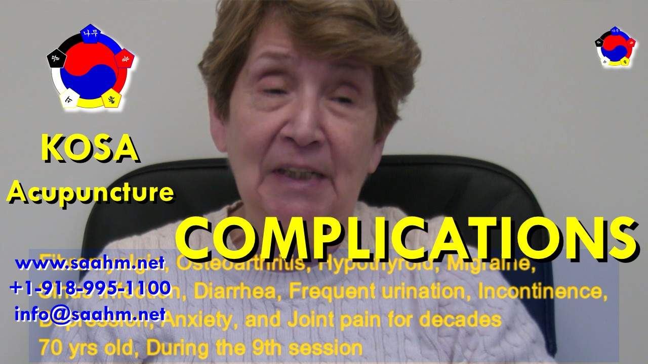 Complication can be easily treated by KOSA Acupuncture
